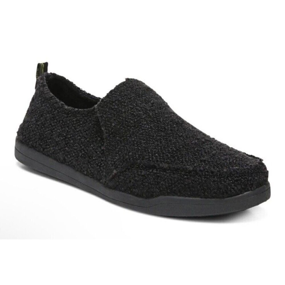 Vionic Beach Sneakers Malibu Womens 7 Black Boucle Orthotic Shoes New